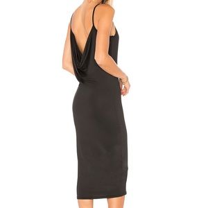 by the way. Black Aubrie Cowl Back Midi Dress